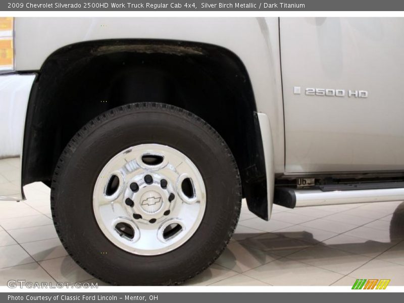 Silver Birch Metallic / Dark Titanium 2009 Chevrolet Silverado 2500HD Work Truck Regular Cab 4x4