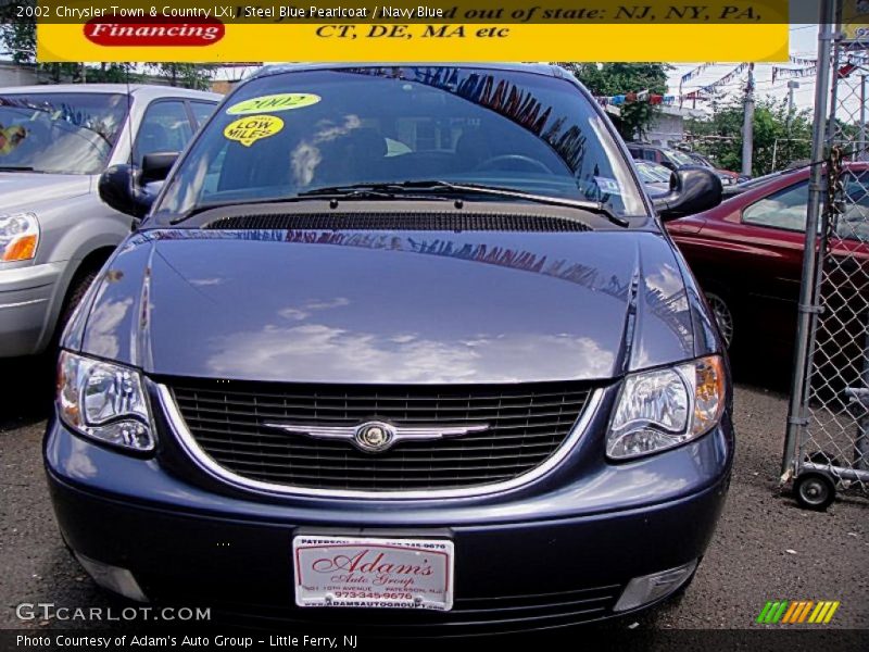 Steel Blue Pearlcoat / Navy Blue 2002 Chrysler Town & Country LXi