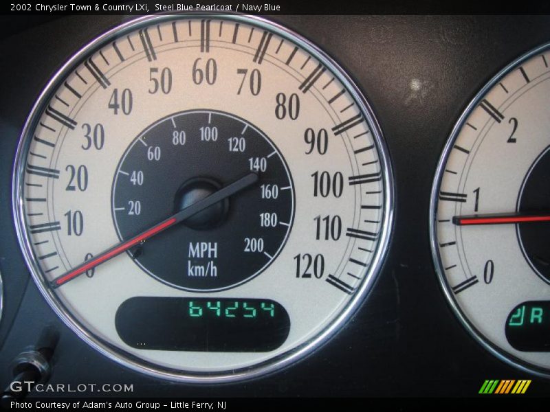 Steel Blue Pearlcoat / Navy Blue 2002 Chrysler Town & Country LXi