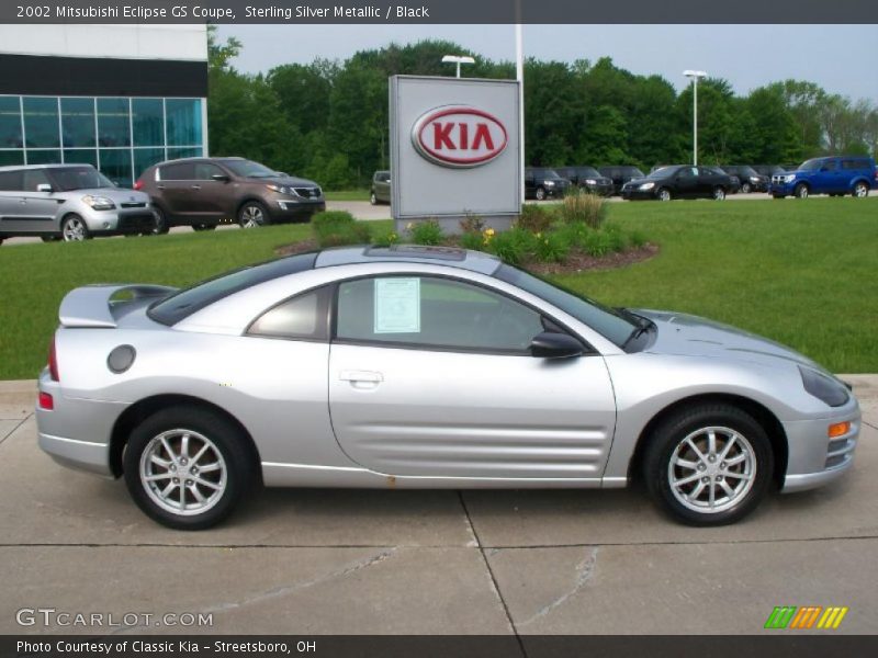 Sterling Silver Metallic / Black 2002 Mitsubishi Eclipse GS Coupe