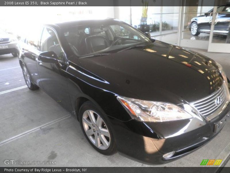 Black Sapphire Pearl / Black 2008 Lexus ES 350
