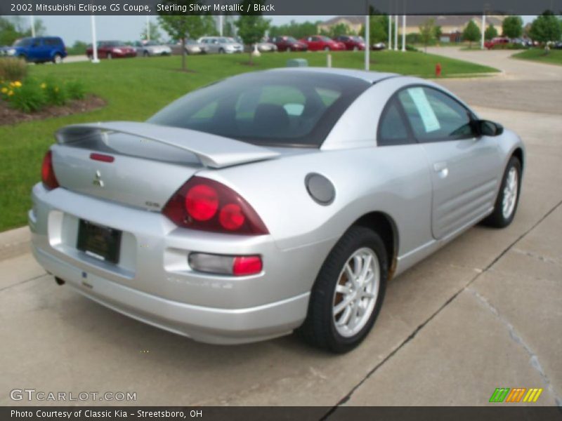 Sterling Silver Metallic / Black 2002 Mitsubishi Eclipse GS Coupe