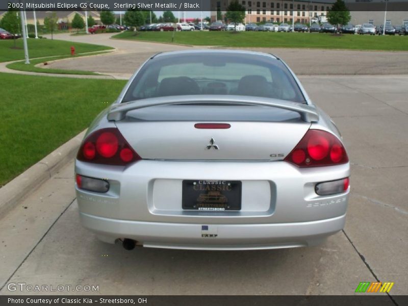 Sterling Silver Metallic / Black 2002 Mitsubishi Eclipse GS Coupe