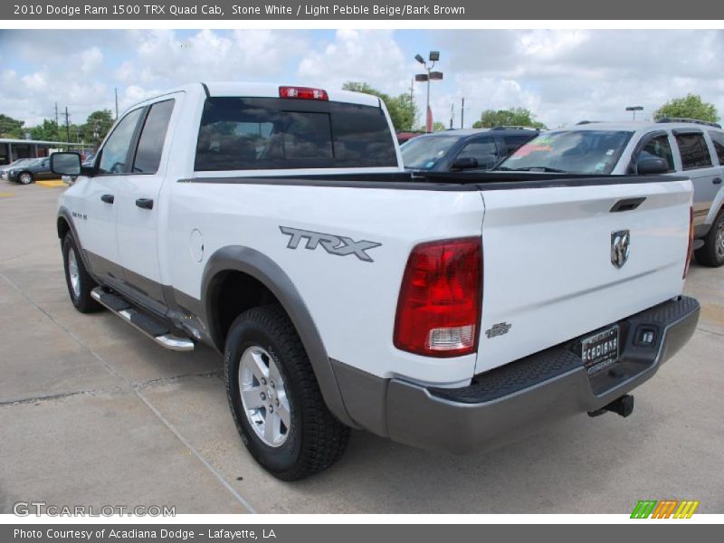 Stone White / Light Pebble Beige/Bark Brown 2010 Dodge Ram 1500 TRX Quad Cab