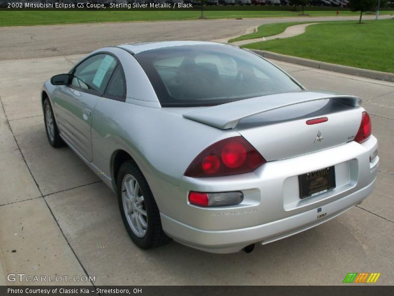 Sterling Silver Metallic / Black 2002 Mitsubishi Eclipse GS Coupe