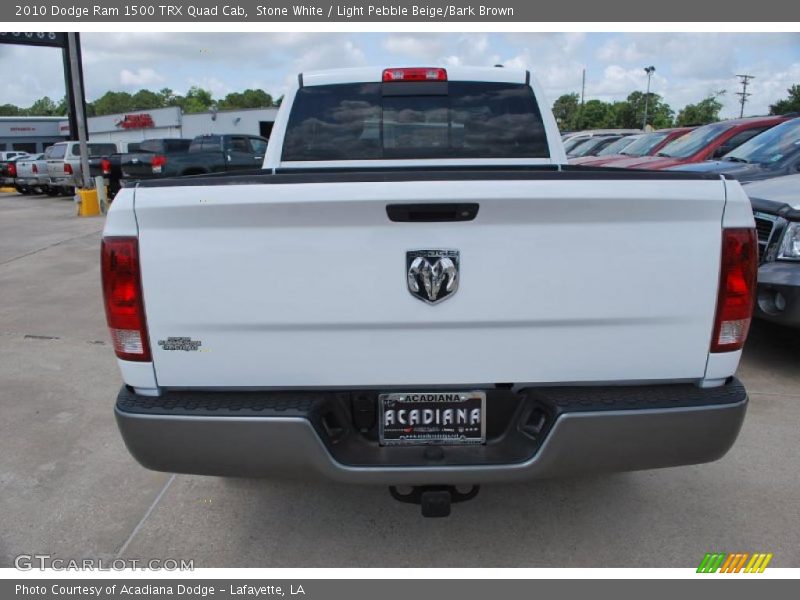 Stone White / Light Pebble Beige/Bark Brown 2010 Dodge Ram 1500 TRX Quad Cab