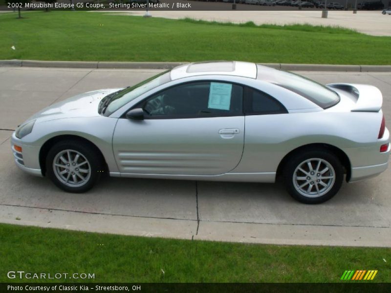 Sterling Silver Metallic / Black 2002 Mitsubishi Eclipse GS Coupe