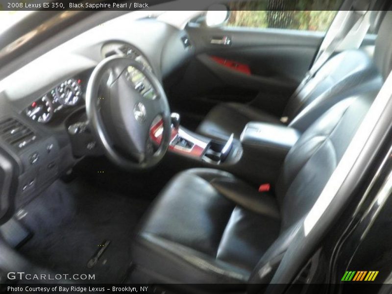 Black Sapphire Pearl / Black 2008 Lexus ES 350