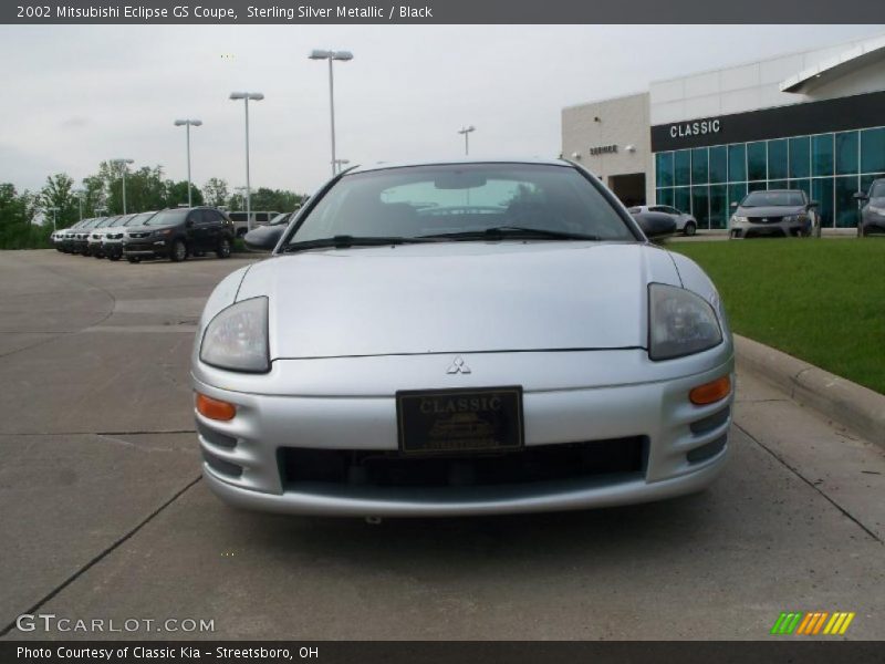 Sterling Silver Metallic / Black 2002 Mitsubishi Eclipse GS Coupe