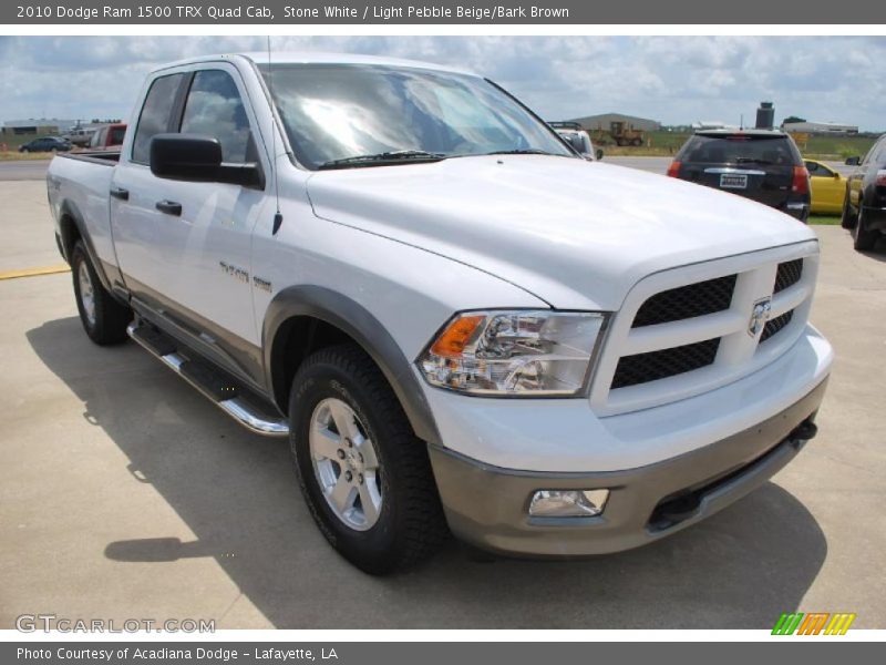 Stone White / Light Pebble Beige/Bark Brown 2010 Dodge Ram 1500 TRX Quad Cab