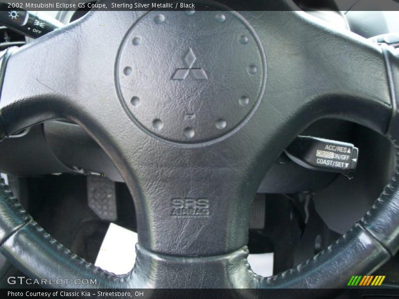 Sterling Silver Metallic / Black 2002 Mitsubishi Eclipse GS Coupe
