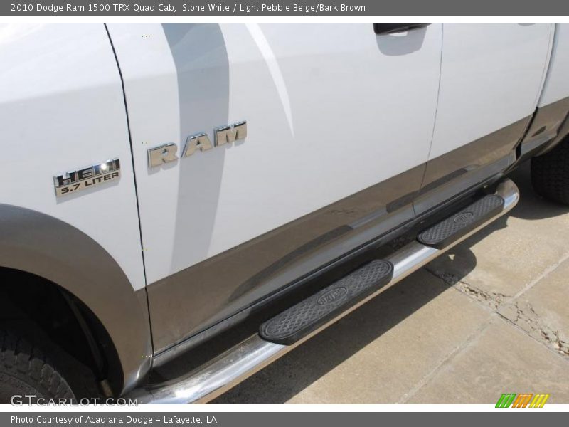 Stone White / Light Pebble Beige/Bark Brown 2010 Dodge Ram 1500 TRX Quad Cab