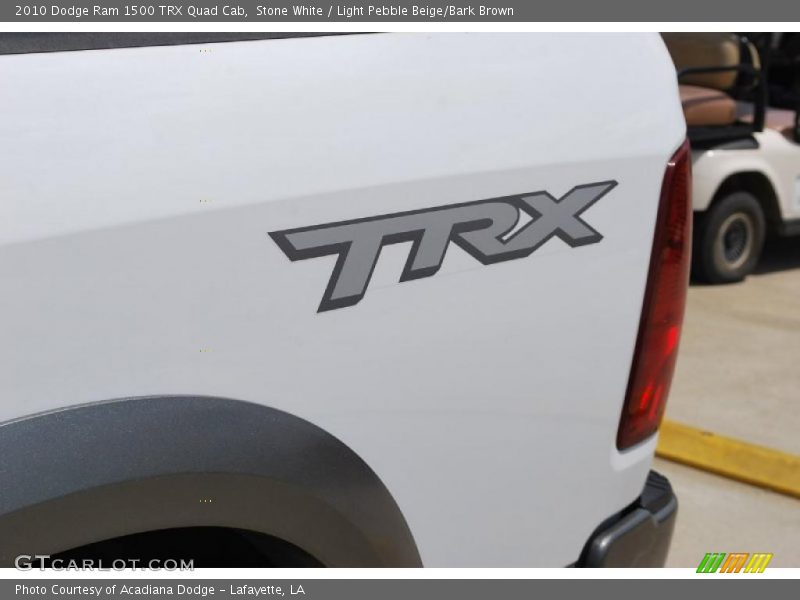 Stone White / Light Pebble Beige/Bark Brown 2010 Dodge Ram 1500 TRX Quad Cab