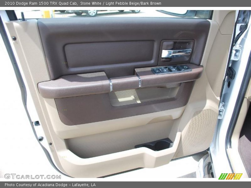 Stone White / Light Pebble Beige/Bark Brown 2010 Dodge Ram 1500 TRX Quad Cab