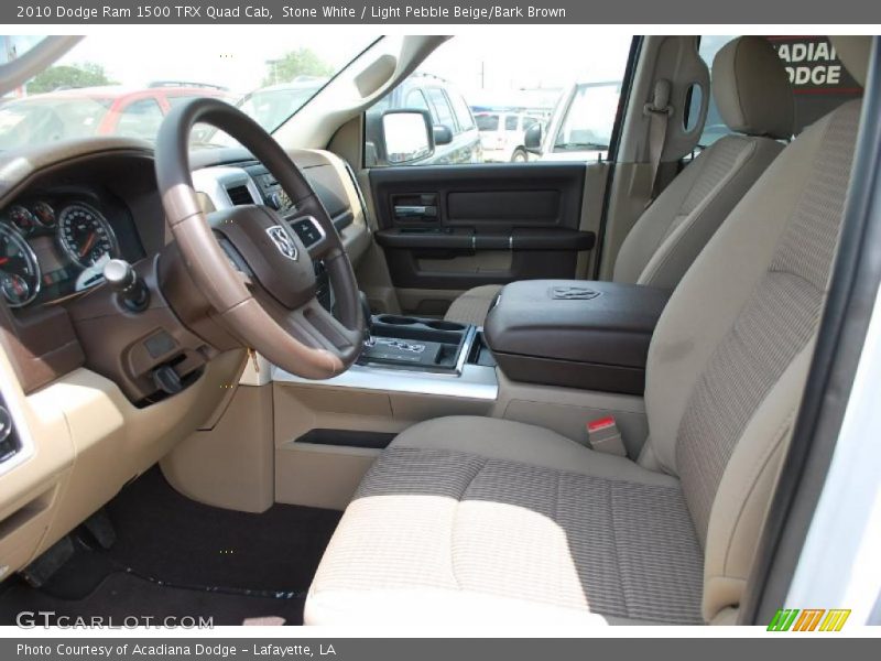 Stone White / Light Pebble Beige/Bark Brown 2010 Dodge Ram 1500 TRX Quad Cab