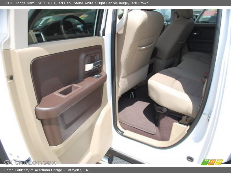 Stone White / Light Pebble Beige/Bark Brown 2010 Dodge Ram 1500 TRX Quad Cab