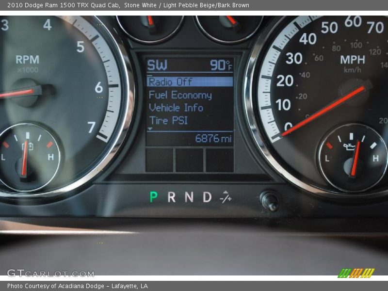 Stone White / Light Pebble Beige/Bark Brown 2010 Dodge Ram 1500 TRX Quad Cab