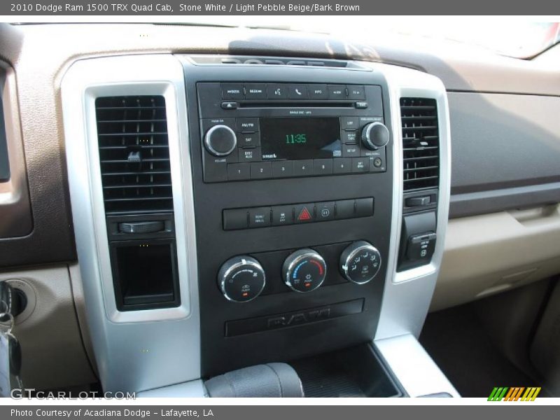 Stone White / Light Pebble Beige/Bark Brown 2010 Dodge Ram 1500 TRX Quad Cab