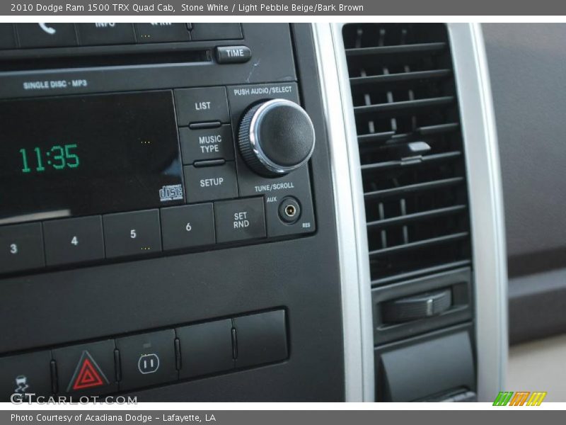 Stone White / Light Pebble Beige/Bark Brown 2010 Dodge Ram 1500 TRX Quad Cab