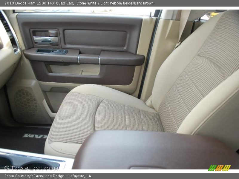 Stone White / Light Pebble Beige/Bark Brown 2010 Dodge Ram 1500 TRX Quad Cab