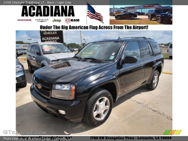 Black / Light Gray 2008 Chevrolet TrailBlazer LT