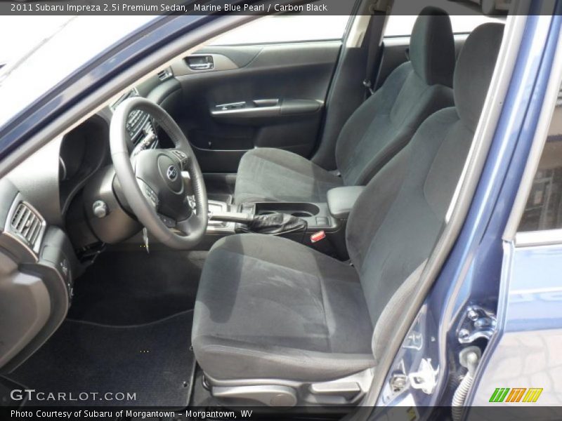 Marine Blue Pearl / Carbon Black 2011 Subaru Impreza 2.5i Premium Sedan