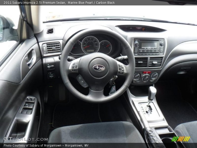 Marine Blue Pearl / Carbon Black 2011 Subaru Impreza 2.5i Premium Sedan
