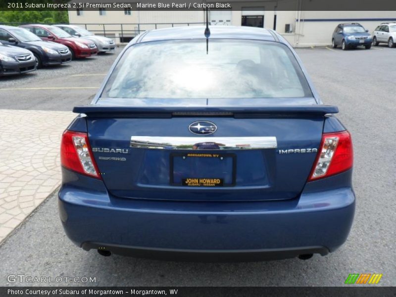 Marine Blue Pearl / Carbon Black 2011 Subaru Impreza 2.5i Premium Sedan