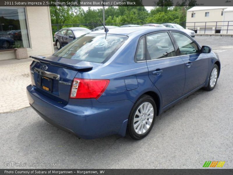 Marine Blue Pearl / Carbon Black 2011 Subaru Impreza 2.5i Premium Sedan