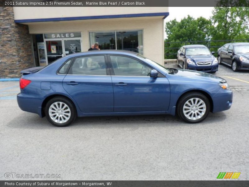 Marine Blue Pearl / Carbon Black 2011 Subaru Impreza 2.5i Premium Sedan