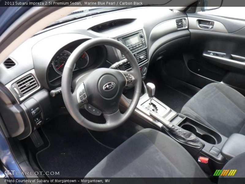  2011 Impreza 2.5i Premium Sedan Carbon Black Interior