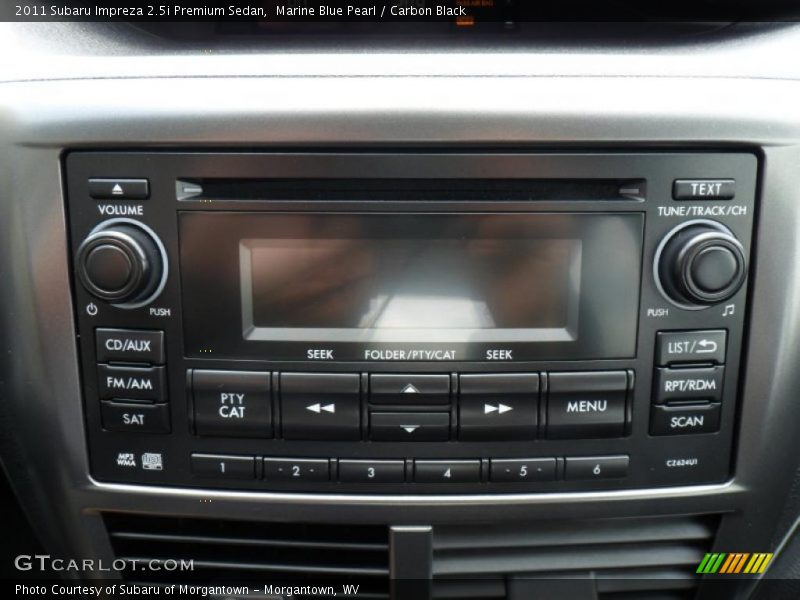 Controls of 2011 Impreza 2.5i Premium Sedan