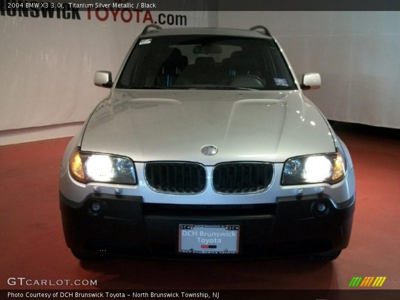 Titanium Silver Metallic / Black 2004 BMW X3 3.0i