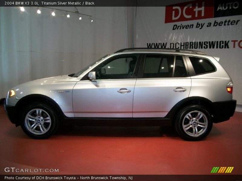 Titanium Silver Metallic / Black 2004 BMW X3 3.0i