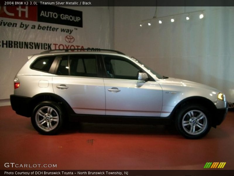Titanium Silver Metallic / Black 2004 BMW X3 3.0i
