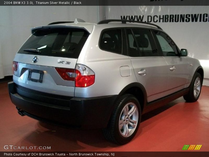 Titanium Silver Metallic / Black 2004 BMW X3 3.0i