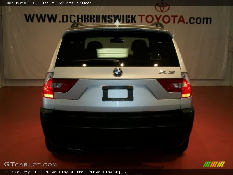 Titanium Silver Metallic / Black 2004 BMW X3 3.0i