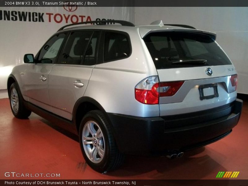 Titanium Silver Metallic / Black 2004 BMW X3 3.0i