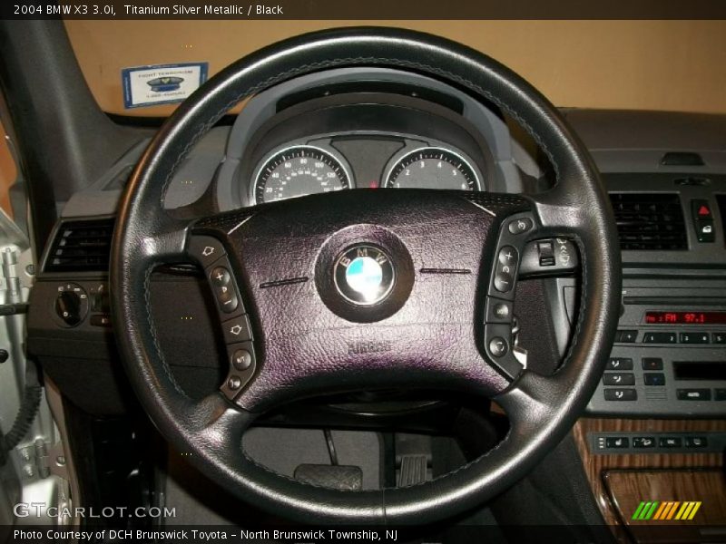 Titanium Silver Metallic / Black 2004 BMW X3 3.0i