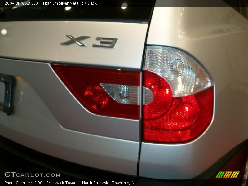 Titanium Silver Metallic / Black 2004 BMW X3 3.0i