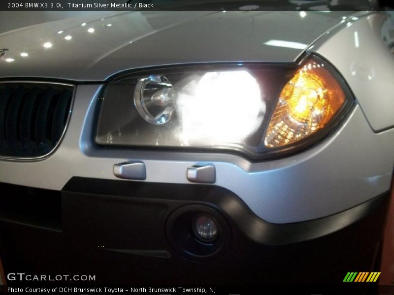 Titanium Silver Metallic / Black 2004 BMW X3 3.0i