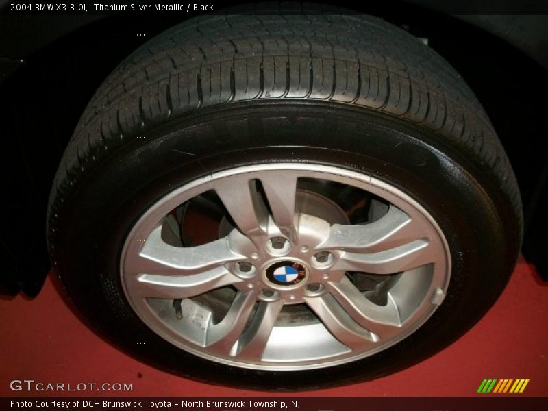 Titanium Silver Metallic / Black 2004 BMW X3 3.0i