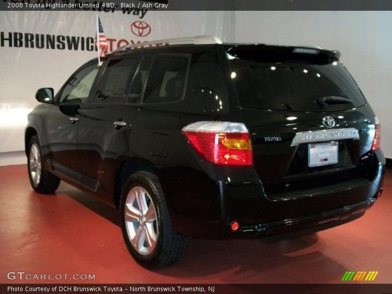 Black / Ash Gray 2008 Toyota Highlander Limited 4WD
