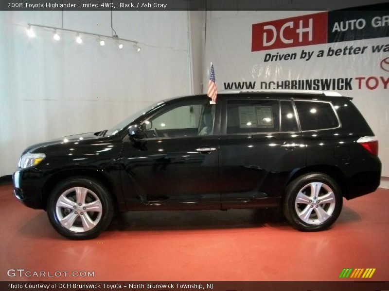 Black / Ash Gray 2008 Toyota Highlander Limited 4WD