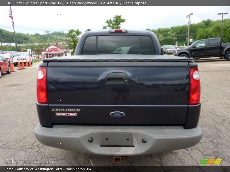 Deep Wedgewood Blue Metallic / Dark Graphite 2002 Ford Explorer Sport Trac 4x4