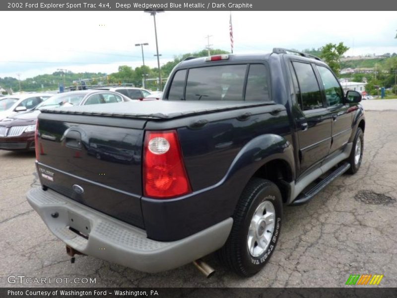 Deep Wedgewood Blue Metallic / Dark Graphite 2002 Ford Explorer Sport Trac 4x4