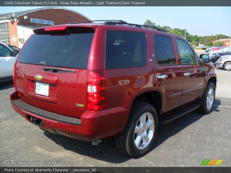 Deep Ruby Metallic / Light Titanium/Dark Titanium 2008 Chevrolet Tahoe LTZ 4x4