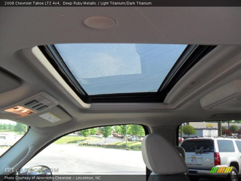 Deep Ruby Metallic / Light Titanium/Dark Titanium 2008 Chevrolet Tahoe LTZ 4x4