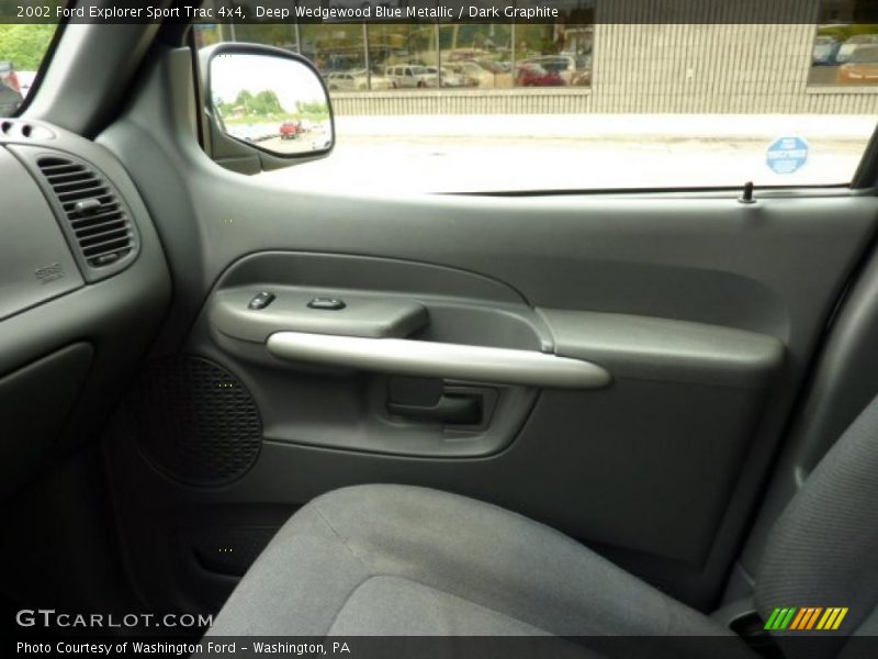 Deep Wedgewood Blue Metallic / Dark Graphite 2002 Ford Explorer Sport Trac 4x4