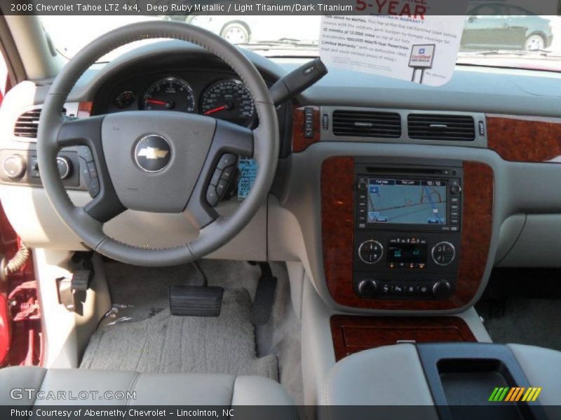 Deep Ruby Metallic / Light Titanium/Dark Titanium 2008 Chevrolet Tahoe LTZ 4x4